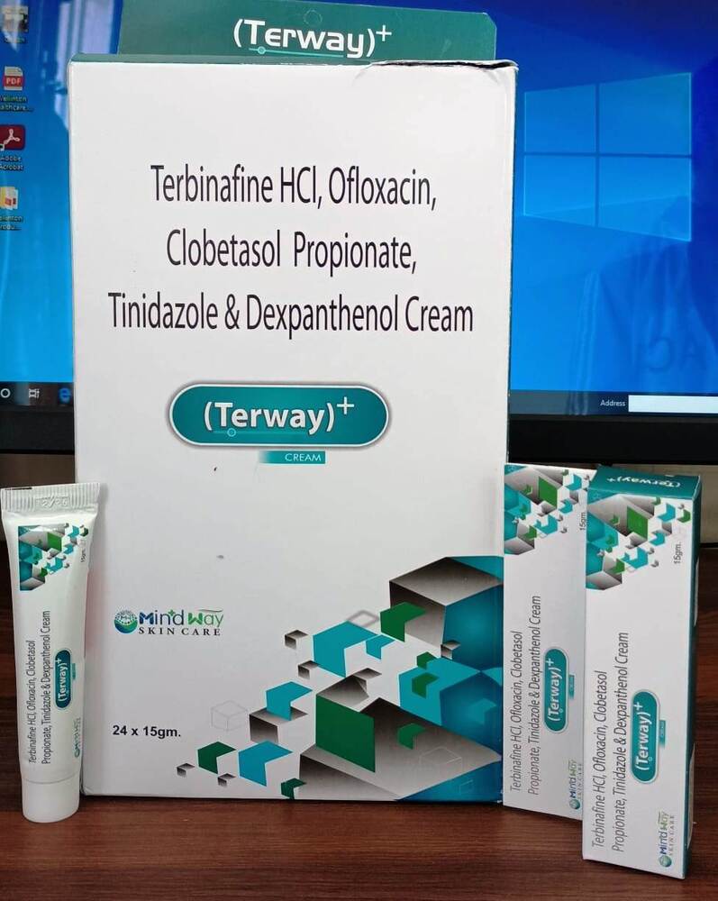 Terbinafine HCI Ofloxacin Clobetasol Propionate Tinidazole and Dexpanthenol Cream