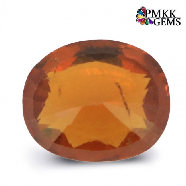 Natural Hessonite - Oval Cut, 5.51 Carats Brown Gemstone | Enhances Mental Clarity, Cures Skin Issues, Supports Public Relations