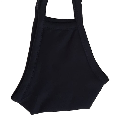 Black Reusable Face Mask - Cotton, Standard Size, Unisex | Protection From Germs For Outdoor And Household Use