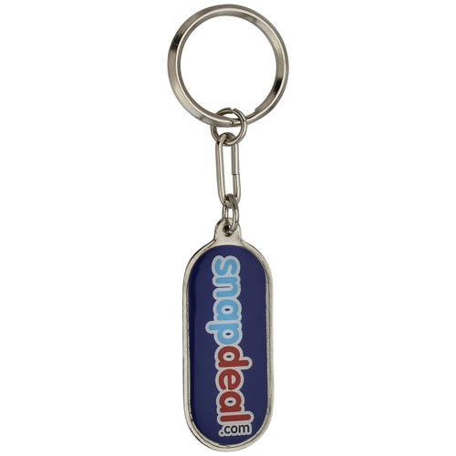 Chrome Epoxy Laminated Keychain