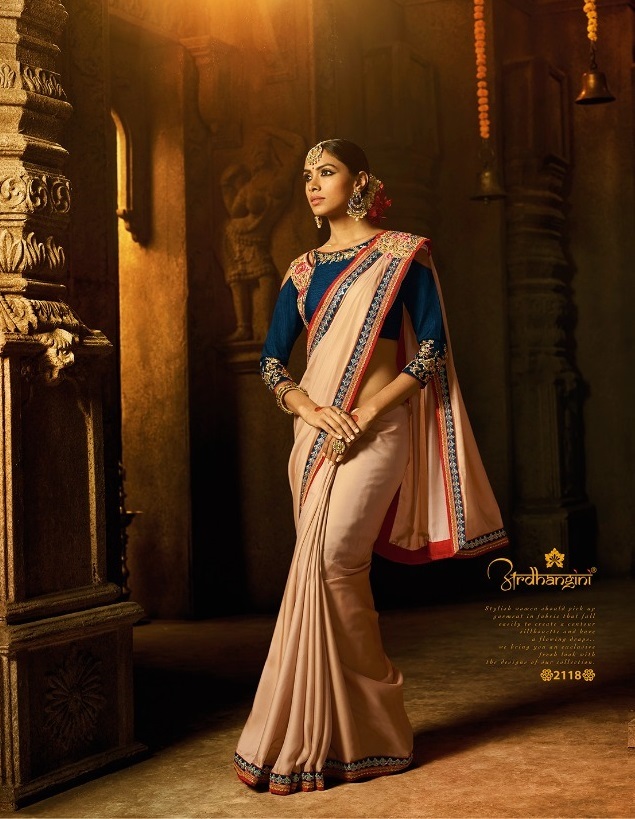 Designer Saree - Luxurious Silk Fabric, Elegant Pink Shade | Comfortable, Trendy Pleats, Festive And Fashionable Ready-to-wear Attire