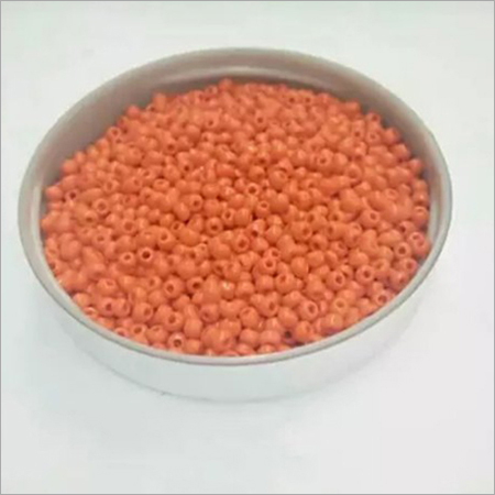 Polished Round Glass Seed Beads - Round, Sizes 6/0 to 14/0, Color Orange, Material Glass | Weight 25 Kilograms, Ideal for Embroidery Work & Textiles