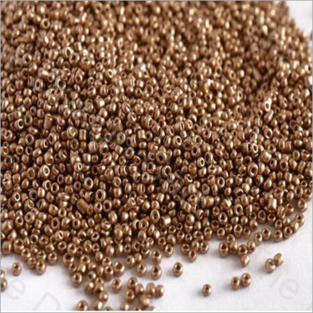 Dalgold Round Glass Seed Beads - Glass Material, Sizes 6/0, 8/0, 9/0, 10/0, 11/0, 12/0, 13/0, 14/0, Golden Color, Polished Finish | Ideal for Embroidery and Textile Work