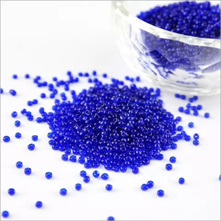 Blue Round Glass Seed Beads - Glass Material, Size 6/0-14/0, Color Blue | Polished Appearance, Ideal for Embroidery Work & Textile Applications