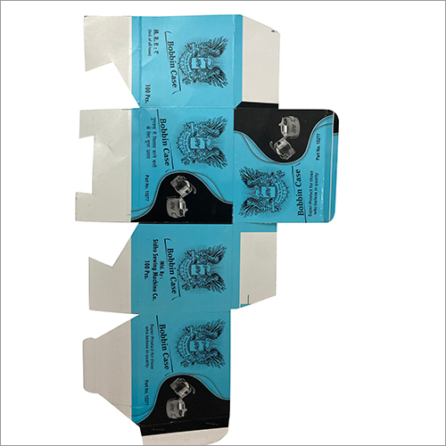 Bobbin Case Packaging Box - Paper Material, Square Shape, Glossy Lamination Finish | Versatile Packing Box for Secure Bobbin Storage