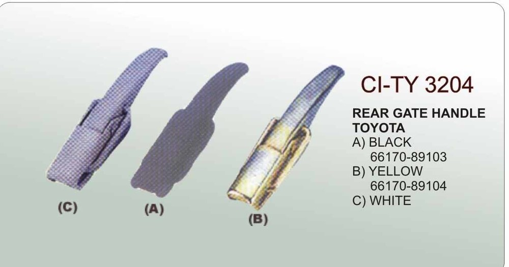 Rear Gate Handle Toyota - Durable Plastic | Vehicle Type: 4 Wheeler, Warranty Included