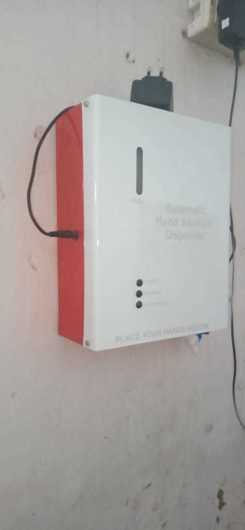Automatic Sanitizer Dispenser - Powder Coated Metal Cabinet, 2.5l Hdpe Tank | Contactless Operation, Durable Design, Over 1000 Sprays