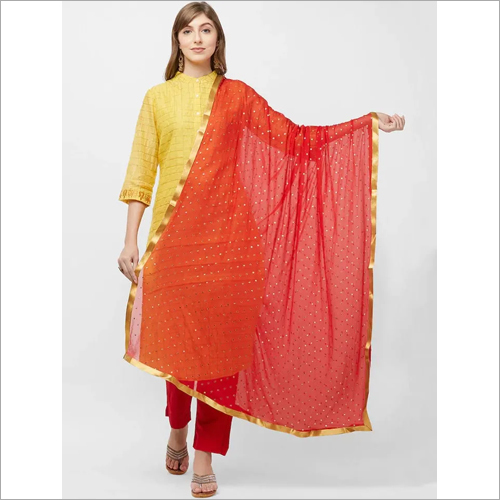 Available In Different Color Desgner Red Dupatta