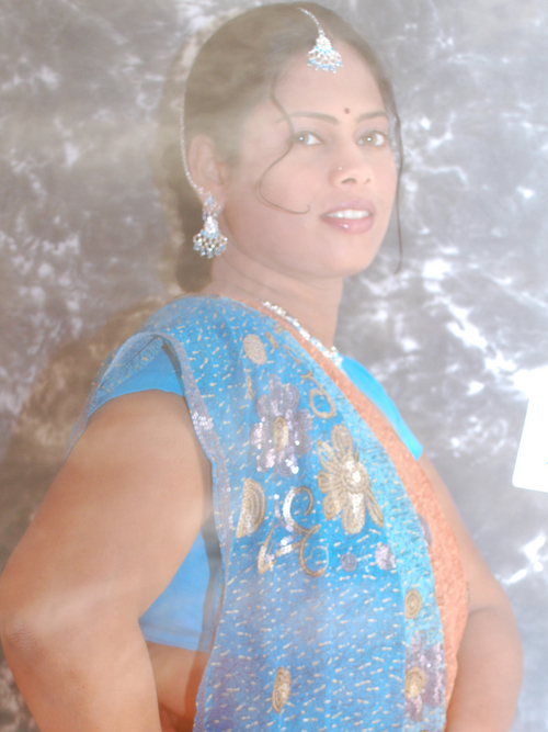 जॉर्जेट साड़ी