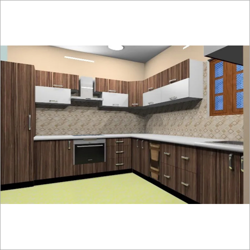 Wooden Laminate Modular Kitchen Carpenter Assembly