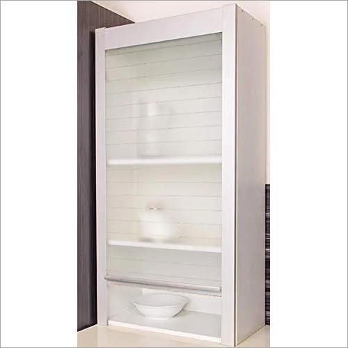 Vertical White Glass Rolling Shutter