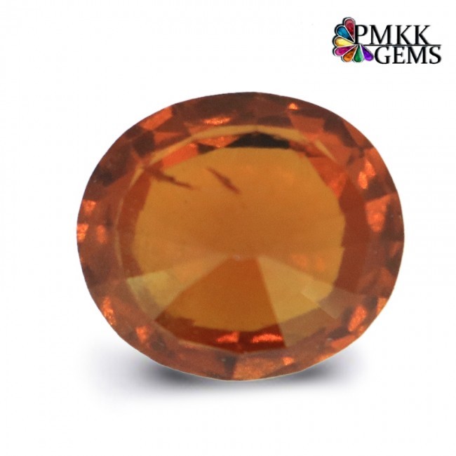 Natural Hessonite Gemstone - 5.44 Ct, Oval Cut Brown Stone For Mental Clarity And Healing Benefits