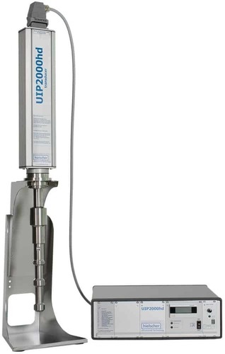 Hielscher Uip2000Hdt Industrial Ultrasonic Processor Application: Homogenization