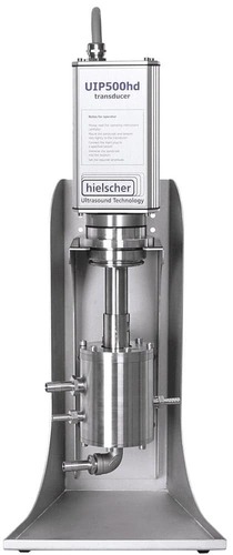 Hielscher Uip500Hdt Industrial Ultrasonic Processors Equipment Materials: Titanium And Stainless Steel