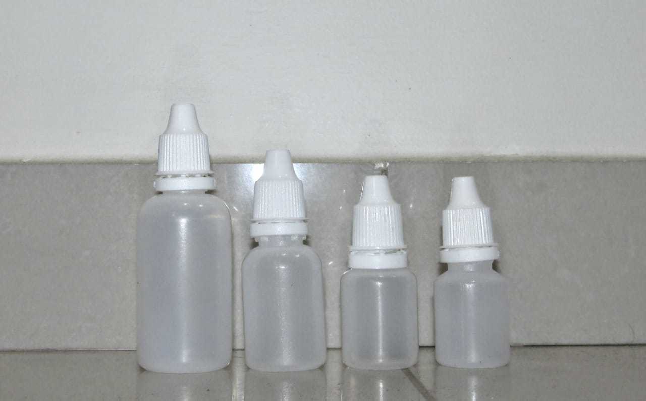 Eye Drop Bottle - Hdpe, 5 Ml To 250 Ml , Milky White Color, Screen Printing Logo, Lock Neck Type, Round Shape, Dropper Sealing Type