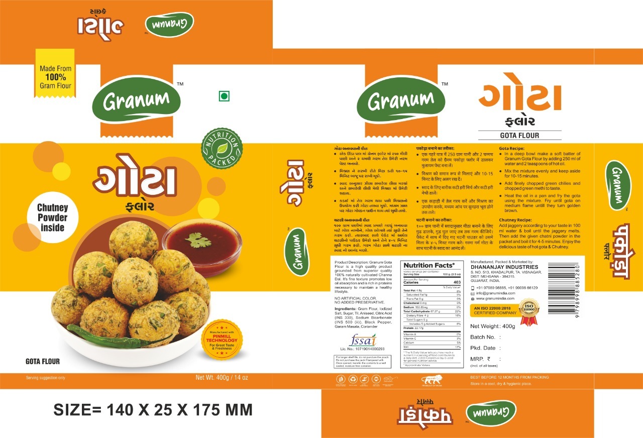 Gota Instant Mix Flour - Convenient Pack | Ideal For Quick Baking & Cooking, Versatile Ingredient For Various Recipes