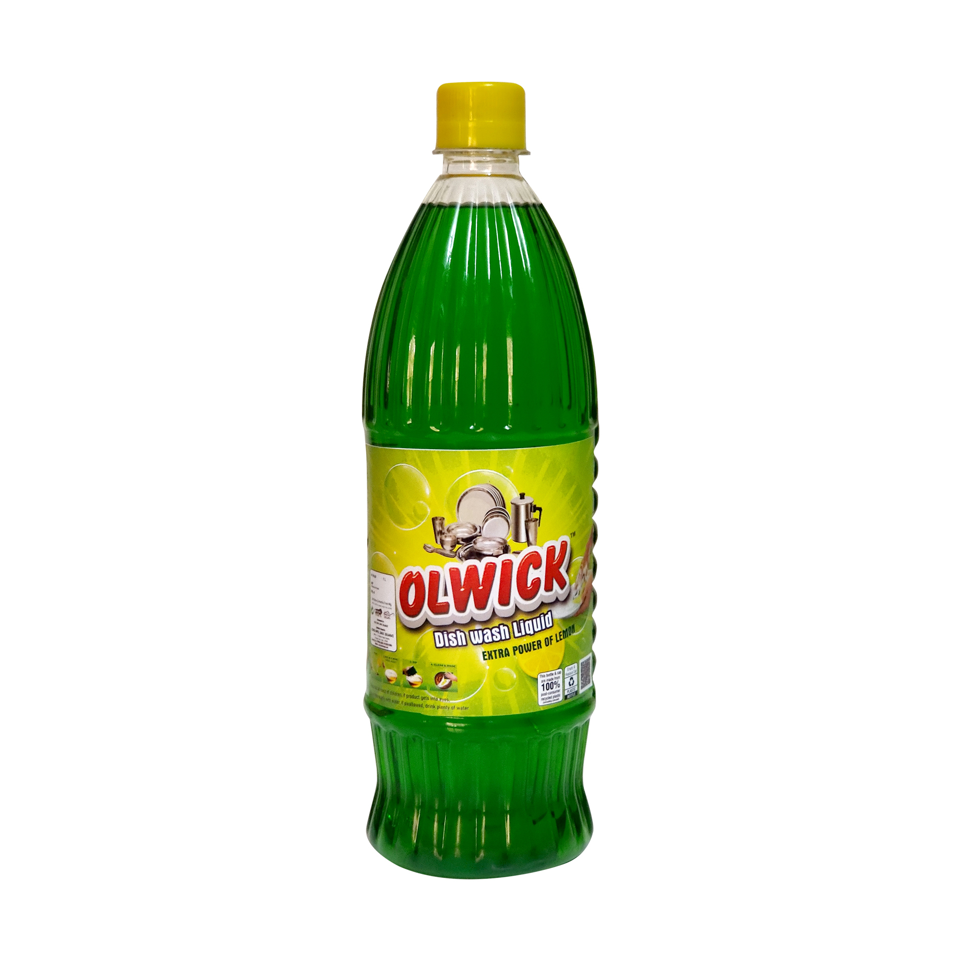 Olwick Liquid Gel Deep Cleans The Utensils And Does Not Leave Any White Residue Behind Unlike Dishwash Bars.one Spoon Of Olwick Liquid Dishwash Gel Is Enough To Clean One Sink-full Of Dirty Utensils. It Has A Superior Fragrance That Lasts Long After Rinsing Utensils. It Is Soft On Hands. It Can Safely Be Used To Clean Expensive Crockery And Cookware As It Does Not Leave Scratches. Dish Wash