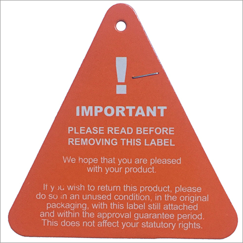 Retail Clothing Tag