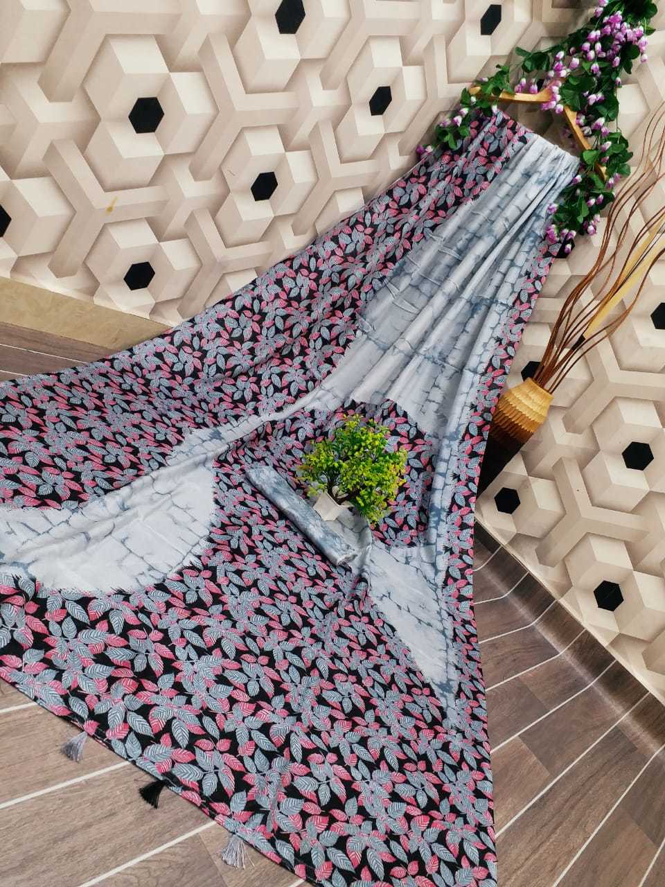 Multicolor Deepa Jute Silk Saree