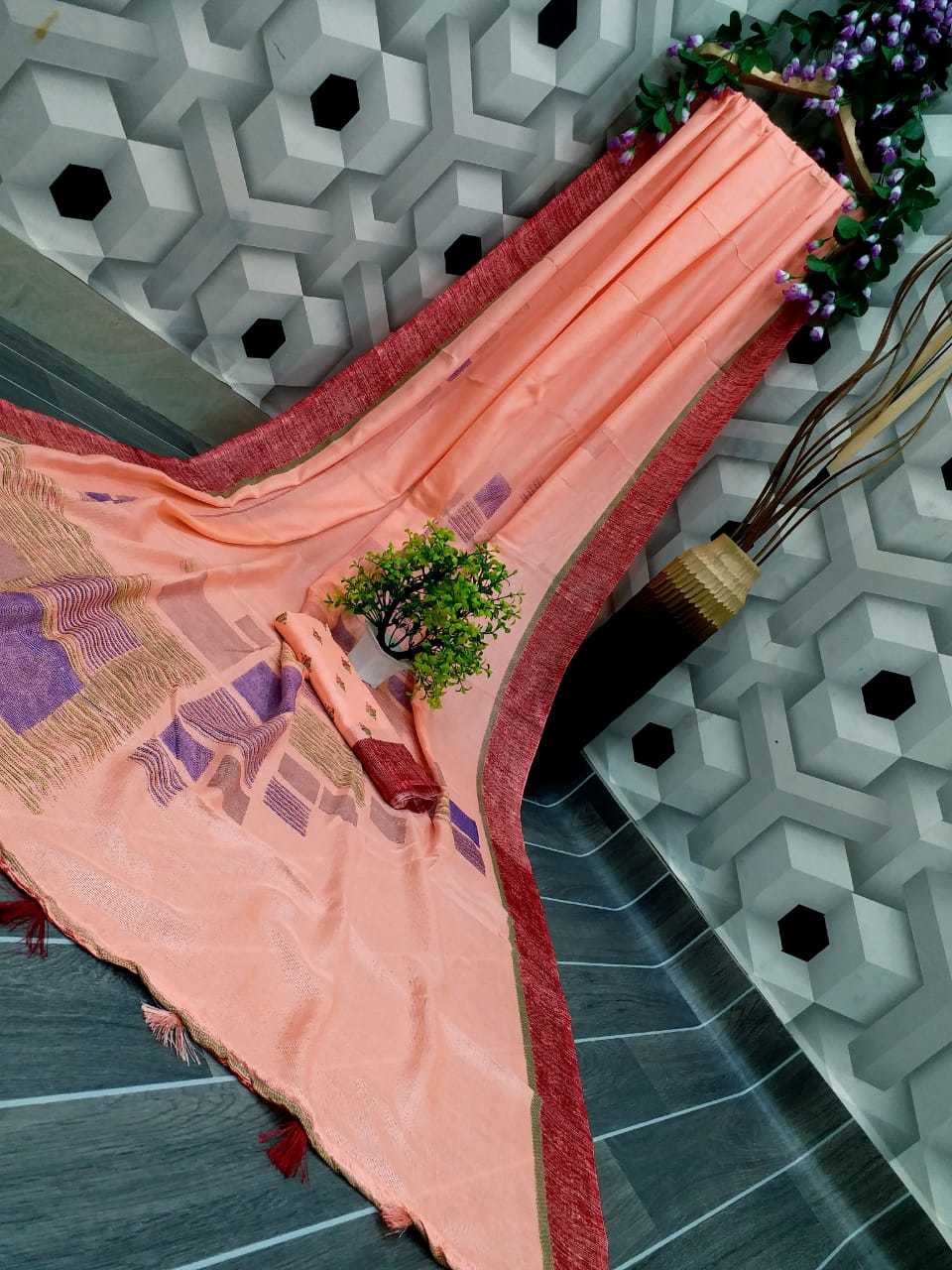 Multicolor Deepa Jute Silk Saree