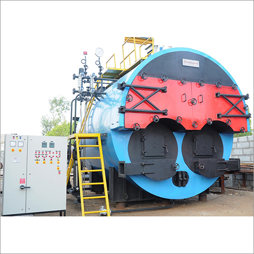 Twin Furnace Steam Boiler - 3 to 8 T/hr Capacity | New Mild Steel Design for Textile, Chemical, and Pharmaceutical Industries