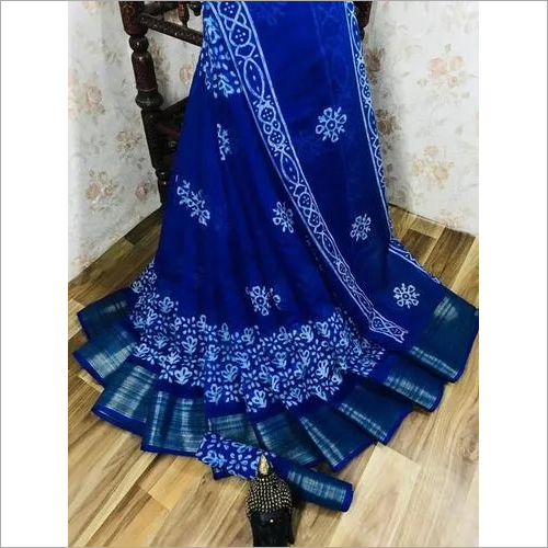 Designer Saree - Soft Cotton Silk | Multicolor, Daily Wear, Includes Running Blouse, Complete Set of 8 Pieces
