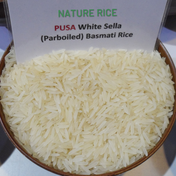 Pusa White Sella Basmati Rice - 100% Sortex Quality, 95% Purity, 7.4 - 7.45mm Grain Length, 12% Max Moisture, Broken 1-2% Max