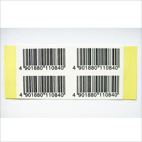 Antistatic Barcode Label - Synthetic Resin, Standard Sizes Available, Glossy White Finish | Waterproof, Antistatic Adhesive Sticker for PCBs