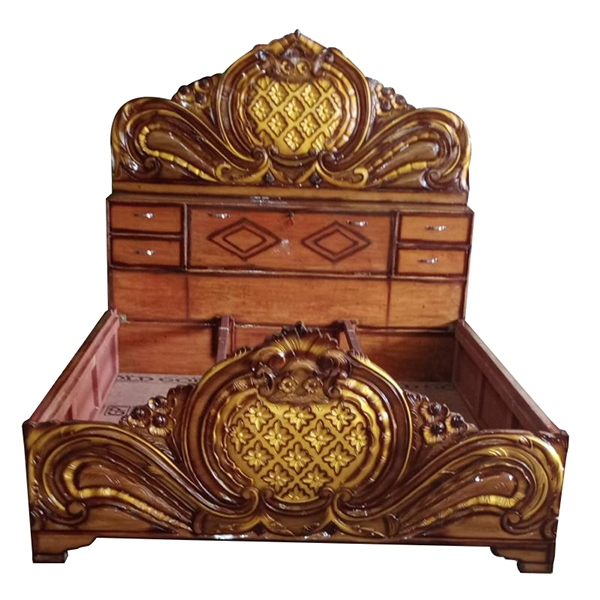 Wood Double Bed Box