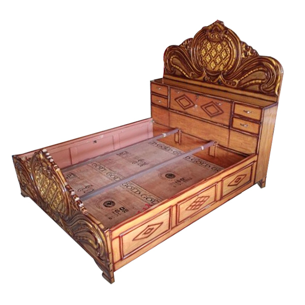 Wood Double Bed Box