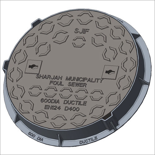 Round Manhole Covers - Ductile Iron 500/7, Lockable, Various Sizes and Load Capacities, Custom Dimensions