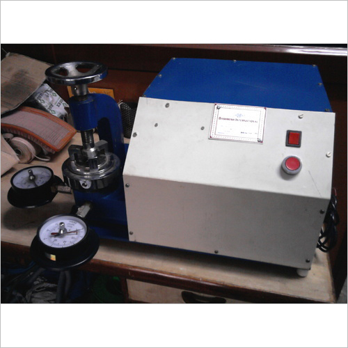 Paper Burst Testing Machine - Electrically Powered, Compact Tabletop Design, Semi-Automatic Control System, Low Power Consumption, Long-Lasting Efficiency