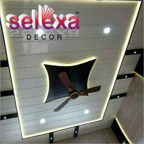 Pvc Designer Ceiling - Rigid Pvc, Thickness As Per Requirement Cm | Smooth Surface, Water & Moisture Resistant, Versatile Colors & Textures