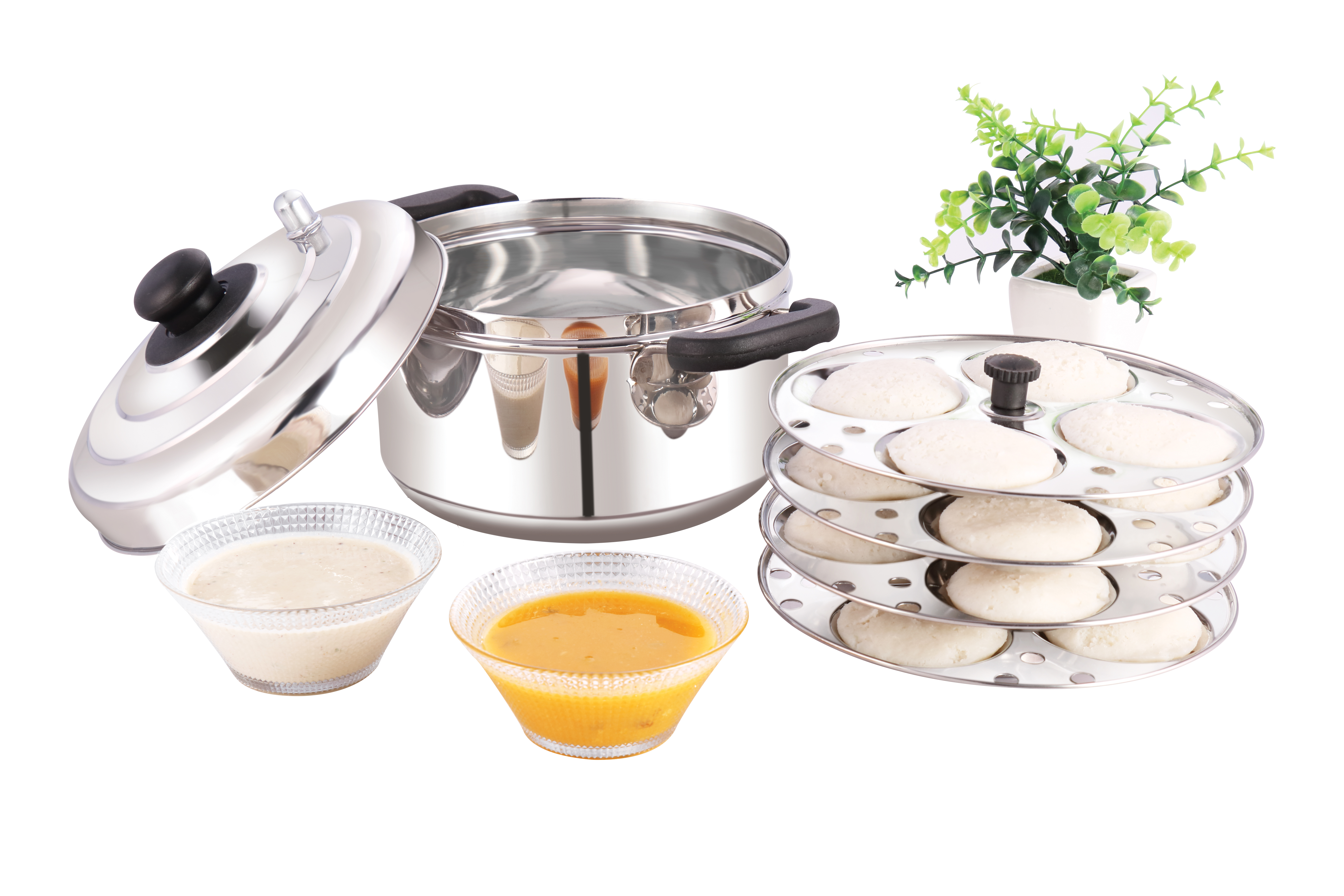 Silver Ss Idly Cooker