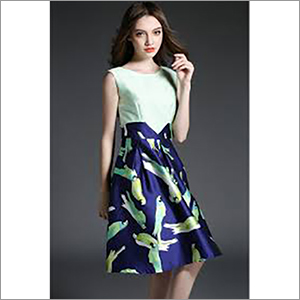 Ladies Digital Printed Dress Fabric