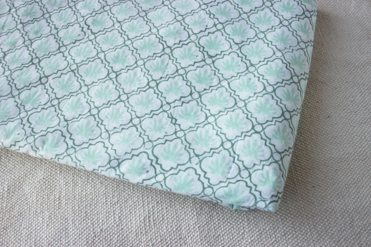 100%cotton Hand Block Printed Fabric