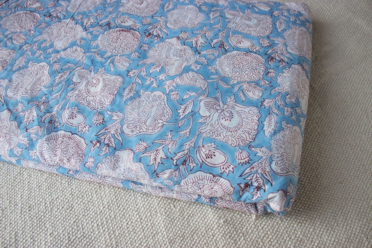 100%cotton Hand Block Printed Fabric
