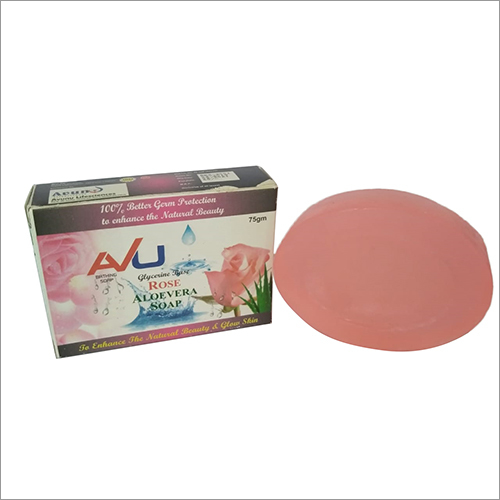 Red Glycerine Base Rose Aloevera Soap