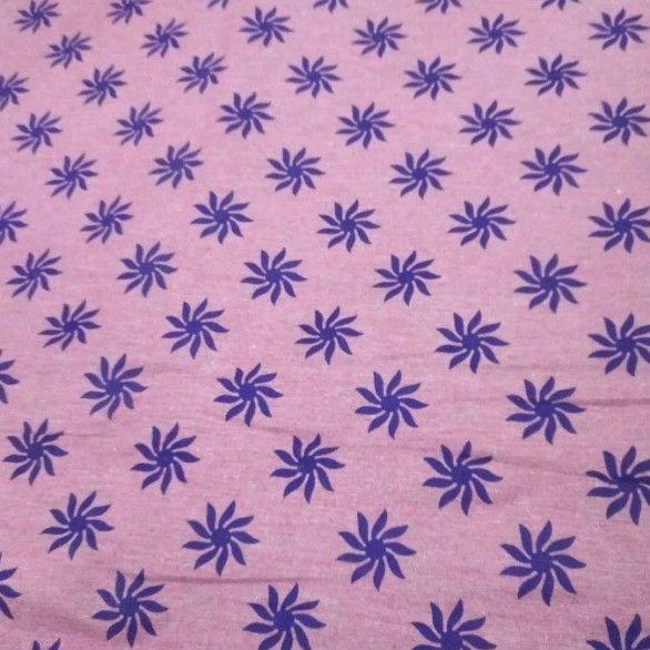 Printed Linen Fabric - 45 Inches Wide, Pink Print Design | Soft Touch, Lightweight Comfort, Ideal For Stylish Kurtis And Dresses