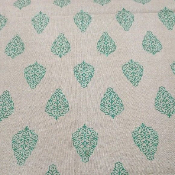 Printed Linen Fabric - 45 Inches Wide, Pink Print Design | Soft Touch, Lightweight Comfort, Ideal For Stylish Kurtis And Dresses