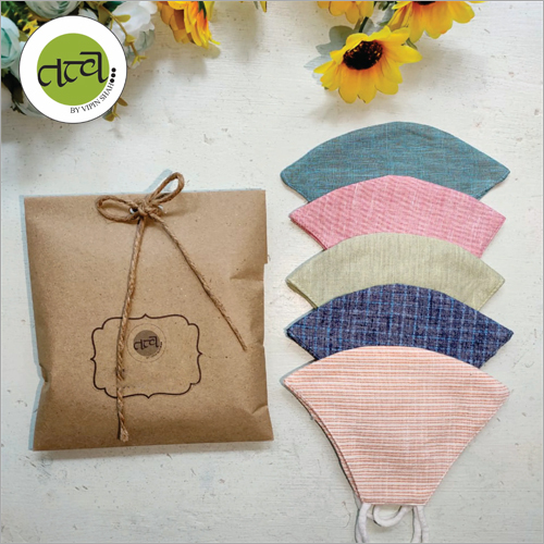Reusable Cotton Face Mask - 6 x 6 x 0.5 Inch, Various Color Options with Attractive Design, Unisex, Lightweight at 40 Grams, Protects Against Dust & Pollution