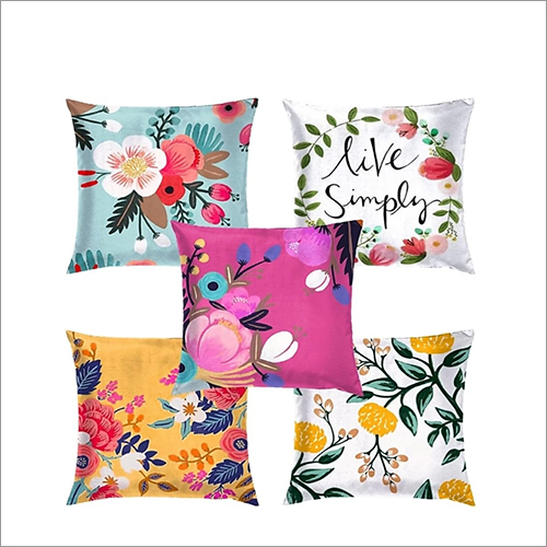 Printed Cushion Cover - Custom Size and Style | Various Colors, Square Shape, Zipper Closure for Home and Hotel Use