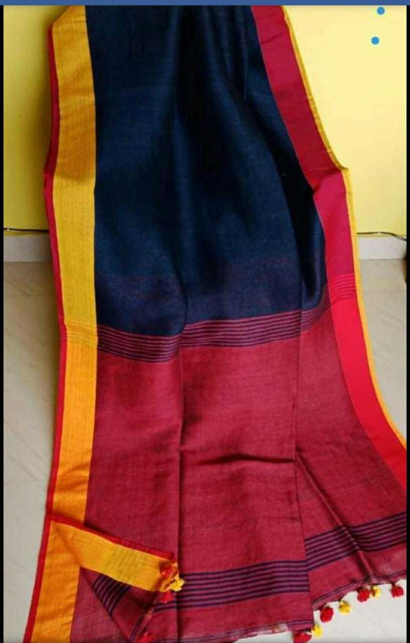 Linen Cotton Saree