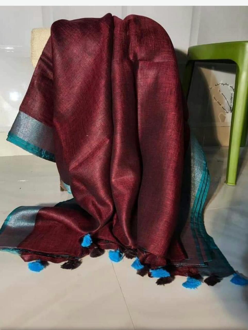 Linen Cotton Saree