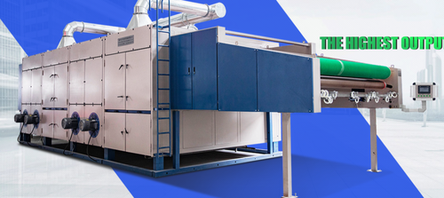 Textile Five Layers Tensionless Dryer Machine For Knitting Fabric Applicable Material: Cotton . Tc. Polyester