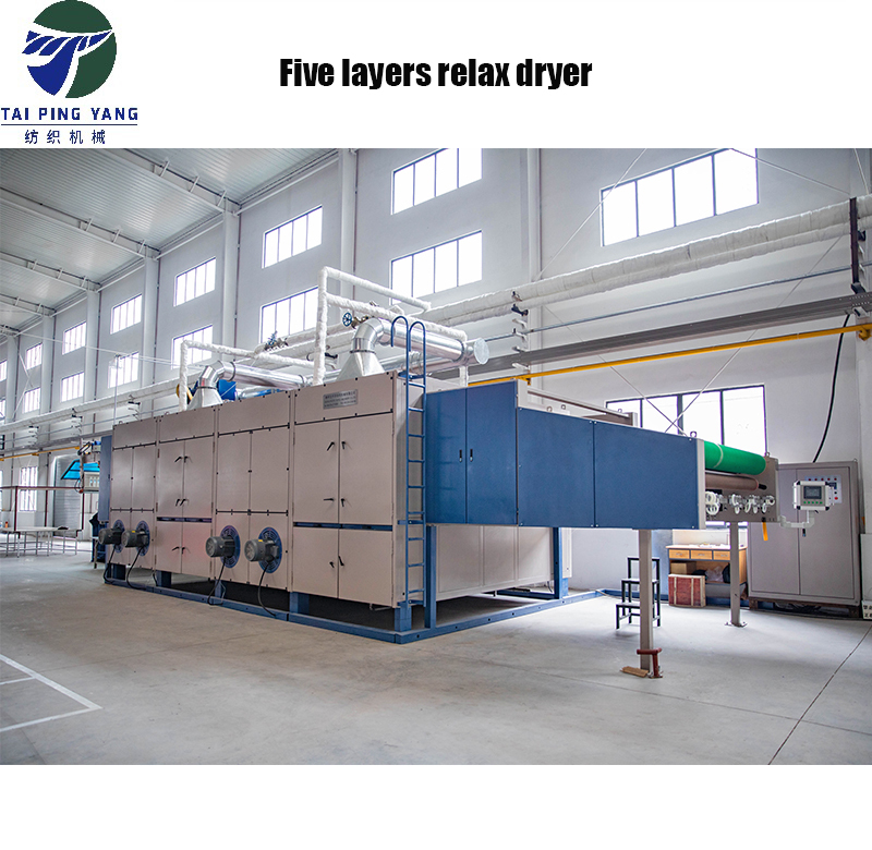 Textile Five Layers Tensionless Dryer Machine For Knitting Fabric Applicable Material: Cotton . Tc. Polyester