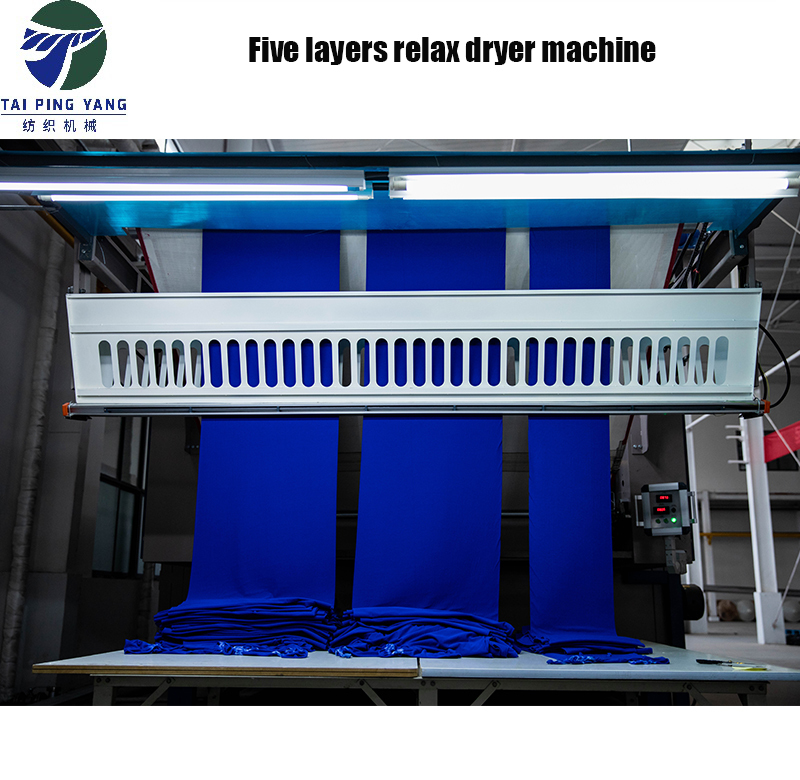 Textile Five Layers Tensionless Dryer Machine For Knitting Fabric Applicable Material: Cotton . Tc. Polyester
