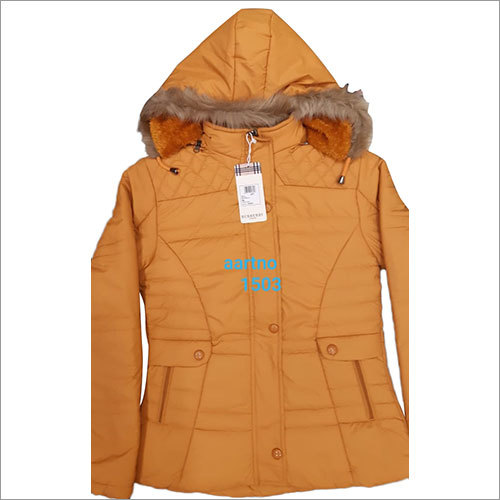 Washable Girls Winter Hooded Fur Jacket