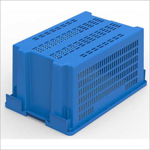 Plastic Crate Stackable and Nestable for Fruits Vegetables Groceries