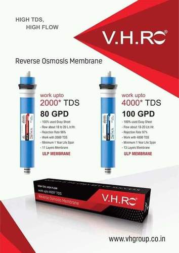 वीएचआरओ रिवर्स ऑस्मोसिस मेम्ब्रेन